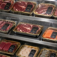 Barquette sous vide jetable dorée de qualité alimentaire personnalisée OEM, boîte VSP, conteneur pour aliments congelés, viande fraîche, poisson, fruits de mer