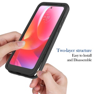 360 Protection complète du corps étui transparent pour Motorola G13 G23 G53 G62 5G G52 G82 G42 G22 E32 G30 G20 G10 Power Phone Cover - Product Image 5