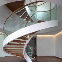 VIKO 2024 Balustrade en verre trempé Escalier incurvé