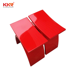 Sgabello da Bagno in Superficie Solida <span class=keywords><strong>Bianco</strong></span> Puro per Doccia - Product Image 5