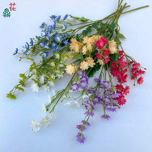 Fleurs artificielles en soie mélangée, décorations de mariage, style romantique et rêveur, arrangements floraux à tige unique en forme de céleri - Product Image 2