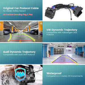 GreenYi Canbus Data Dynamic Trajectory Caméra de recul pour <span class=keywords><strong>Seat</strong></span> <span class=keywords><strong>Arona</strong></span> 2017 ~ 2020 MIB Stereo, sans codage/Plug and Play - Product Image 5