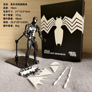 Figura de Acción de Plástico SHF Little Spider Venom Battle Coat, Symbiote <span class=keywords><strong>Vecino</strong></span> Negro Transfronterizo, Hecho a Mano, Modelo de Ensamblaje Articulado - Product Image 3
