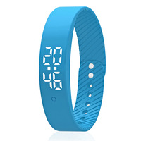 Montre de sport pour enfants avec logo personnalisé, résistante à l'eau, sans alarme vibrante, podomètre, suivi du sommeil, vibration, charge USB