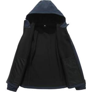 Veste Softshell Imperméable pour Femme Moerdeng avec Capuche, Doublure Polaire, Coupe-Vent, Veste de Randonnée Isolée, Vêtement d'Extérieur - Product Image 6