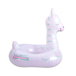 Child Inflatable Llama Swimming <b>Ring</b> Novelty Float PVC 0.22mm <b>Thick</b> Portable Fast Inflate - Product Image 1