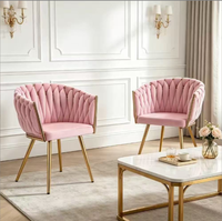 Chaise de salle à manger minimaliste italienne de luxe moderne avec dossier rembourré pour restaurant, maison, salon, fauteuil