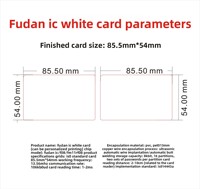 Weißer Tintenstrahl-Bedruckter Wasserfester RFID-PVC-NFC-Smartcard mit EM4100-Chip ISO/IEC 14443A für Geschäftsmitgliedschaft und Hoteltürschloss