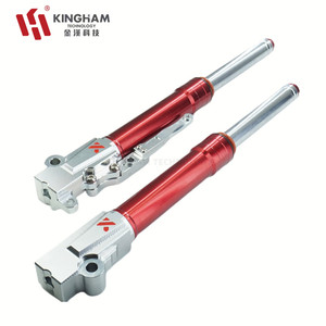 Suspension de moto KINGHAM pour <span class=keywords><strong>HONDA</strong></span> Vario Click <span class=keywords><strong>125</strong></span>/150 aluminium CNC personnalisation 410mm amortisseur avant de moto - Product Image 6