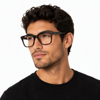 Lunettes de vue unisexes de marque JS, fabriquées en Italie, carrées, faites à la main, neuves, monture en acétate, de haute qualité, en provenance du JiangSu