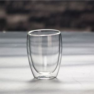 Nouveauté : Tasses à café en verre borosilicate transparent à double paroi en forme d'œuf, personnalisées, 2,5 oz, 8 oz, 12 oz, pour cadeau - Product Image 4