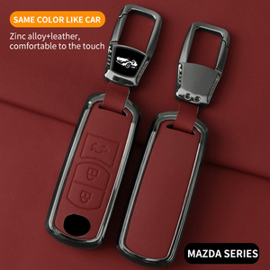 新品亜鉛合金レザーカーキーフォブカバーマツダ2 3 5 6 CX-3 CX-5 CX-7 CX-9 CX8スピードMiata MX5 - Product Image 4