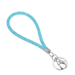 Cordón de malla transfronterizo para muñeca, con diamantes de imitación, brillante, 20 cm, cordón para teléfono, llavero, cordón para documentos, accesorios - Product Image 5