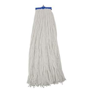 Boardwalk 32 oz. Cabezal de Mopa Plano Económico Blanco con Mango Telescópico, 12 Unidades por Caja, Almohadilla Rectangular para Mopa Plana para Uso con Agua - Product Image 5