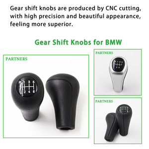 Pomo de Palanca de Cambios Ergonómico Ligero de Cuero Compatible con BMW <span class=keywords><strong>MINI</strong></span> de 5/6 Velocidades - Product Image 5