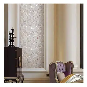 Hot Sale Natural Mother of Pearl Mosaic Wall Tile Decorative Bathroom Pieces with Mosaic Design
