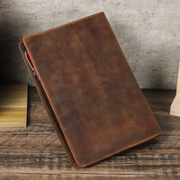 A5 Maßgefertigtes Loseblatt-Leder-Notizbuch CF9078 6-Ring-Binder Reisebuch-Hülle 80-Seiten Umweltfreundliches Nachfüllbares Journal