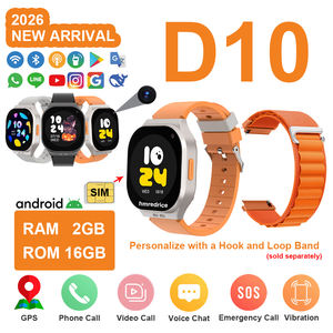 Montre connectée pour enfants avec GPS, 4G LTE, accès aux applications SOS, App Store et Play Store, et un bracelet supplémentaire à boucle auto-agrippante pour un ajustement personnalisé - Product Image 1