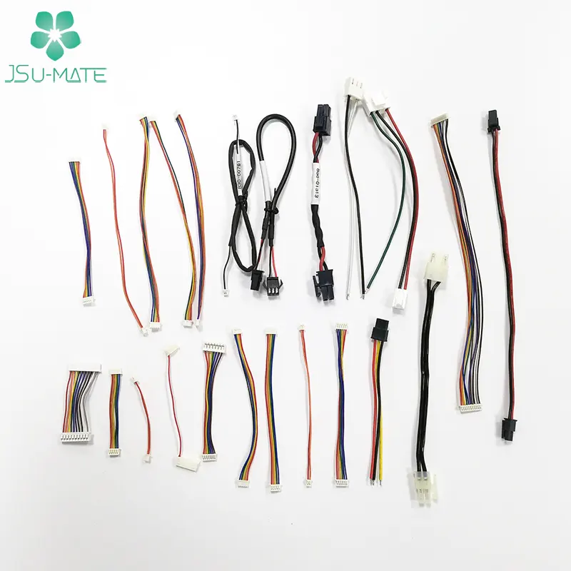 Fabricante Molex JST 1.0 1.25 1.5 2.0 2.54mm Pitch 2p 3p 4p 5p 6p Conectores Cabo OEM Assembly Wire Harness JST Board Cable