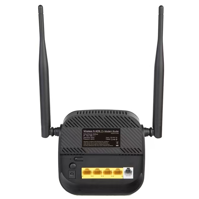 OEM High-Speed 300Mbps ADSL2 Modem Jue Hong Wireless WiFi Router 2.4GHz with 5dBi Antenna for Home Use