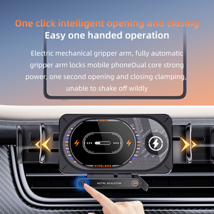 Nouveau <span class=keywords><strong>chargeur</strong></span> avec éclairage, commutation d'écran horizontal et vertical, pour téléphone à écran pliable, support de <span class=keywords><strong>chargeur</strong></span> de voiture sans fil - Product Image 4