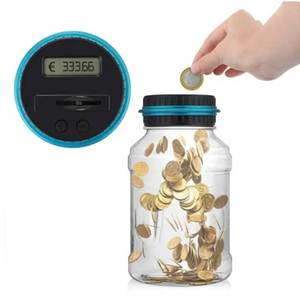 Cubo para Monedas al por Mayor, Gran Capacidad, Plástico Transparente, Acero Inoxidable, Cuadrado, Alta Calidad, Ecológico, Tarro de Ahorro con Cerradura, EE. UU. - Product Image 3