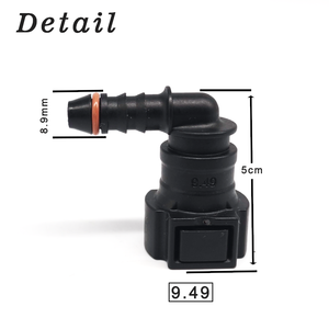 Connecteur rapide femelle pour conduite de carburant automobile ID8 IID10 9.49/7.89 5/16 coude PA12 - Product Image 4