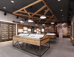 <span class=keywords><strong>Magasin</strong></span> <span class=keywords><strong>de</strong></span> lunettes personnalisé, 2 pièces, avec présentoir, <span class=keywords><strong>magasin</strong></span> optique, Design d'intérieur - Product Image 2