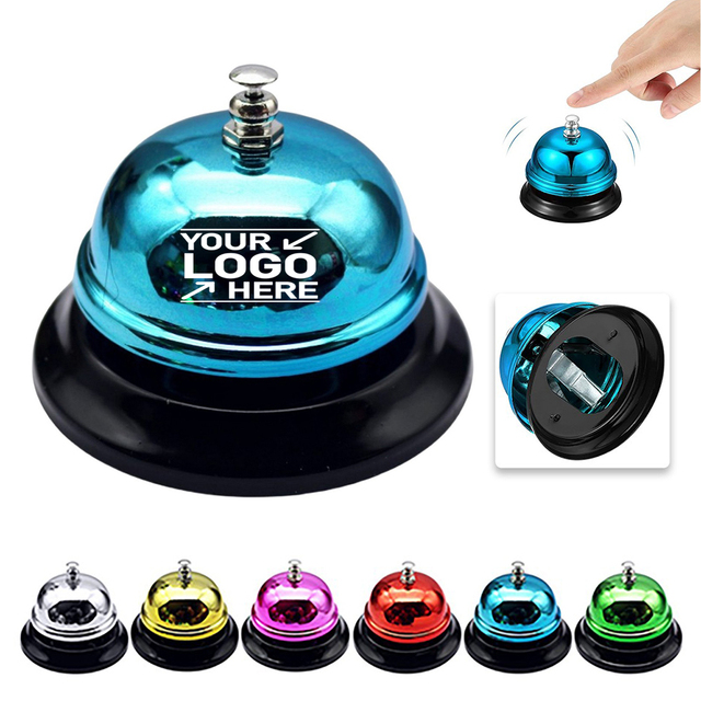 Custom Restaurant Meal Calling Bell Counter Hotel Reception Bell Hand Bar Table Call Service Bells School Meal Bell