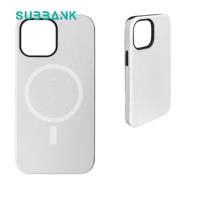 Sublimation Blank TPU+PC 2-in-1 Magnetic Wireless Charging Cover for iPhone 14 Durable Eco-friendly Protective Custom Business