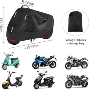 Housses de moto sur mesure, colorées, imperméables pour l'extérieur, avec trous pour cadenas et sac de rangement - Product Image 2