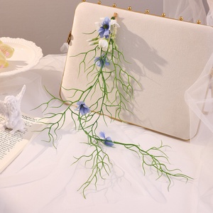 Accessoires de cheveux de mariée de Style Vintage français Clip de <span class=keywords><strong>chignon</strong></span> de pression de dos de Style forêt Clip de séance <span class=keywords><strong>photo</strong></span> Accessoires de feuille - Product Image 4