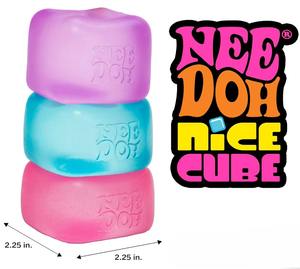 Juguete Sensorial Antiestrés Schylling NeeDoh Nice Ice Baby Cube, Juguete Sensorial Suave y Blandito de 1.25 Pulgadas - Product Image 3
