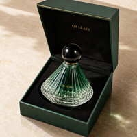 Flacon de parfum en verre personnalisé de luxe 50 ml 100 ml, flacon de parfum vide magnétique avec boîte, couvercle magnétique