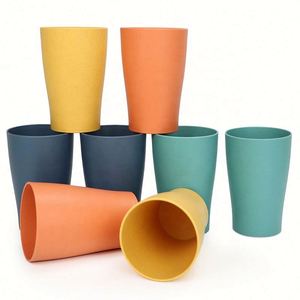 Ensemble de gobelets en paille de blé pour enfants, personnalisables, biodégradables et respectueux de l'environnement - Product Image 2