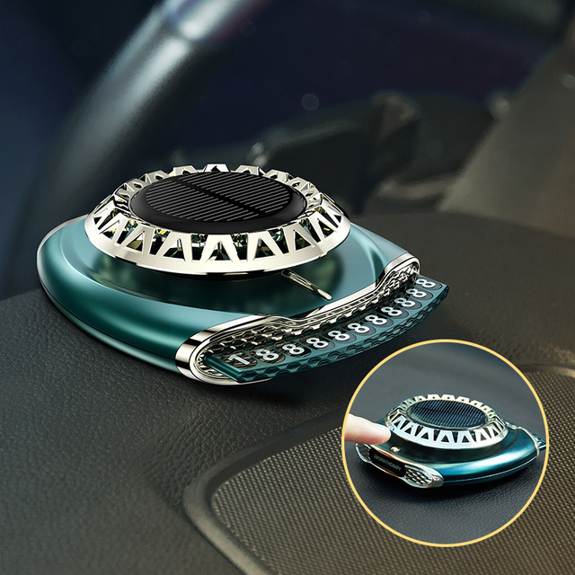 Upgrade Polymer Fragrant Solar Multifunctional Rotating Waterless Car Aroma Scent Diffuser