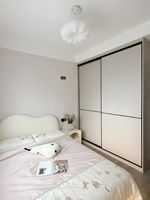 Armoire coulissante manuelle pour petit espace, grande capacité, mobilier de chambre, écologique et durable
