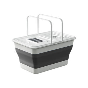 Cubo de pesca plegable, contenedor de agua portátil con asa superior, caja de aparejos de plástico multiusos para uso en exteriores y en el hogar - Product Image 1