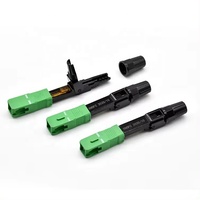 Conector rápido de fibra óptica SC APC UPC 55/60mm Ftth Cable de fibra Conector rápido óptico para redes PoE 3G 4G 5G