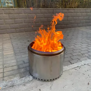 不锈钢花园火炉火坑木桶燃气火场室外
