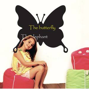 Adesivi murali a farfalla in PVC rimovibili ecologici lavagna nera cancellabile impermeabile in vinile per la scrittura e il <span class=keywords><strong>disegno</strong></span> - Product Image 3