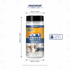 Zourunan Summer Breeze, Polvo Desodorante para Alfombras de Mascotas, Neutralizador de Olores para Perros y Gatos, Venta al por Mayor de Fábrica - Product Image 6