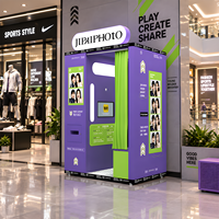 Machine Photobooth Commerciale Streetwear Sport avec Imprimante pour Boutiques Tendance, Magasins Éphémères et Événements