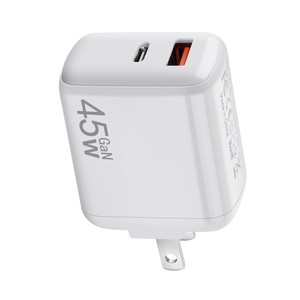 45W GaN Dual-Port Charger PD QC3.0 Fast <b>Charging</b> <b>Adapter</b> UK Standard Laptop Compatible - Product Image 3