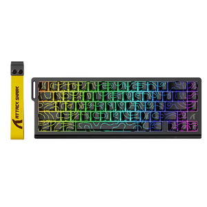 Clavier mécanique de jeu Attack Shark X68HE à interrupteurs magnétiques, 66 touches, échange à chaud, déclenchement rapide, taux de polling 8000 Hz, clavier RGB - Product Image 1