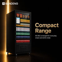 Distributeur automatique de snacks et de boissons BANDENG 6610SS 10T utilisant un conteneur haute densité, fonctionnant avec AC220V 50Hz 60Hz