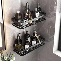 Porte-savon d'angle mural moderne pour salle de bain, résistant à la rouille, gain de place, avec crochets