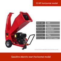 Broyeur de bois diesel mobile 15HP avec moteur, capacité 3T/h, diamètre max. 10cm pour branches d'arbres et bois