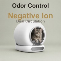 Bac à litière intelligent pour chat, grande capacité 65L, toilette automatique autonettoyante