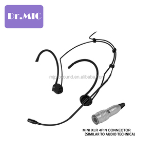 Microphone <span class=keywords><strong>casque</strong></span> <span class=keywords><strong>filaire</strong></span> pliable couleur noire avec prise de type <span class=keywords><strong>audio</strong></span>-technica enseignement parlant microphone mains libres - Product Image 3